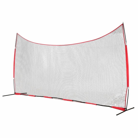 Barricade Backstop Net 20x10ft, Ball Sports Barrier Netting - Baseball, Softball, Soccer