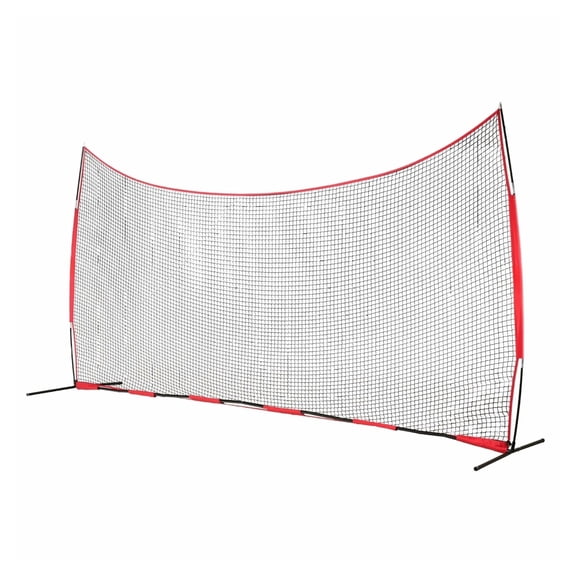 Barricade Backstop Net 20x10ft - Ball Sports Barrier Netting for Baseball, Softball, Soccer, Lacrosse, Portable Training Net with Carry Bag