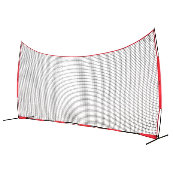 Barricade Backstop Net 20x10ft Portable Sports Barrier Net with Carry Bag for Baseball Softball Lacrosse Soccer Hockey Training Backyard Practice Protection Screen