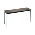 thumbnail image 1 of Utility Table Rectangular, 60w x 18d x 30h, Walnut/Black, 1 of 2