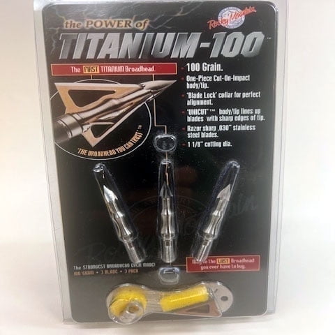 "Barrie Archery - Rocky Mountain Broadheads - Titanium 100"