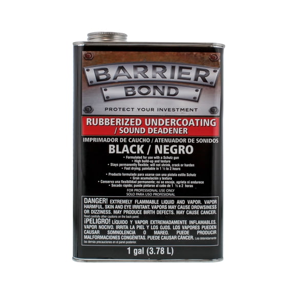 Barrier Bond Black Rubberized Undercoating Sound Deadener - Gallon
