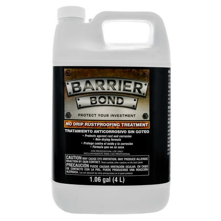 Barrier Bond - NO-DRIP Rust-Proofing Coating - 1 Gallon Container of Premium Rust Inhibitor/Preventor Amber Color