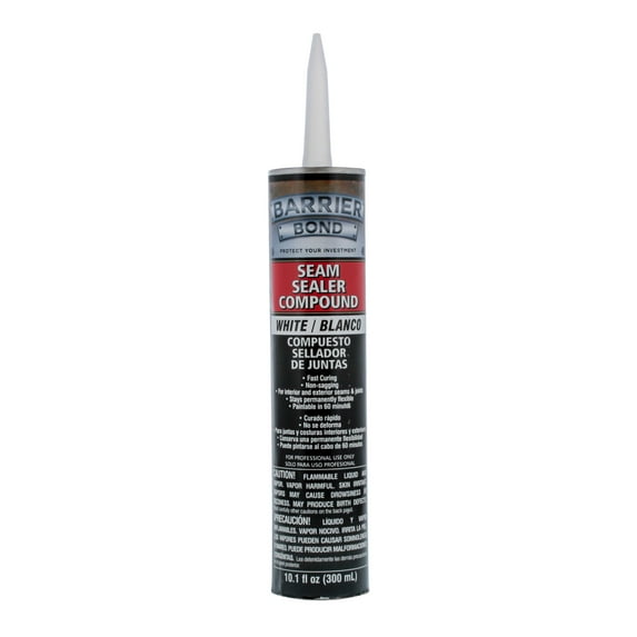 Barrier Bond White Seam Sealer Compound - 10.1 fl. Ounce Tube