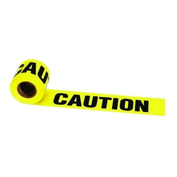 Barrier Tape, 3 In X 300 Ft, Caution | Bundle of 2 Rolls
