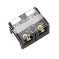 thumbnail image 1 of Uxcell Barrier Terminal Block 600V 60A 2 Positions Dual Row Screw Terminals, 1 of 3