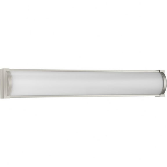 Barril Collection 32 in. Brushed Nickel Large Modern Integrated LED Linear Vanity Light
