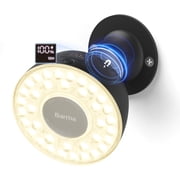 Barrina 1-Pack Orbgrow OG03C Rechargeable Puck Grow Light 4000K Cordless Full Spectrum Plant Light for Indoor Plants Magnetic & Touch Switch with Timer Small Grow Lamp for Plant Shelf Black