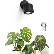 Barrina 1-Pack TR40a Track Grow Lights for Indoor Plants 15 - 60  Adjustable Beam Angle 40W 4000K Full Spectrum LED Plant Light High PPFD Spotlight Grow Lamps with Timer Black Cover