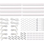 Barrina Grow Lights for Indoor Plants, Full Spectrum Sunlight, 1ft Plant Light for Indoor Growing, LED Grow Light Bulbs, T5 Grow Light Strip, Plug and Play, Pinkish White, 8-Pack