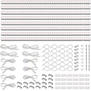 Barrina 8-Pack T5 Grow Lights Full Spectrum 4FT 160W 8 x 20W, 1000W Equivalent LED Grow Light Bulbs Plant Lights for Indoor Plants Greenhouse Plug and Play Pinkish White