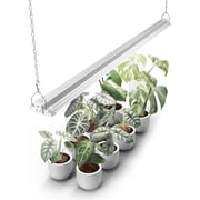 Barrina TX72 4FT Grow Light for Indoor Plants 72W 500W Equivalent High PPFD 5000K Daylight Full Spectrum Linkable Grow Lights for Seed Starting Vegetable Greenhouse with On/Off Switch