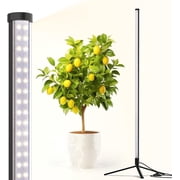 Barrina Vertical Grow Light T10 42W 5000K Full Spectrum LED Plant Light for Indoor Standing Wide Coverage 4FT Height with On/Off Switch and Tripod Floor Stand