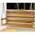 thumbnail image 1 of Jack-Post 4 foot Honey Brown Mahogany Hardwood Swing Seats 1-2 People 901678, 1 of 8