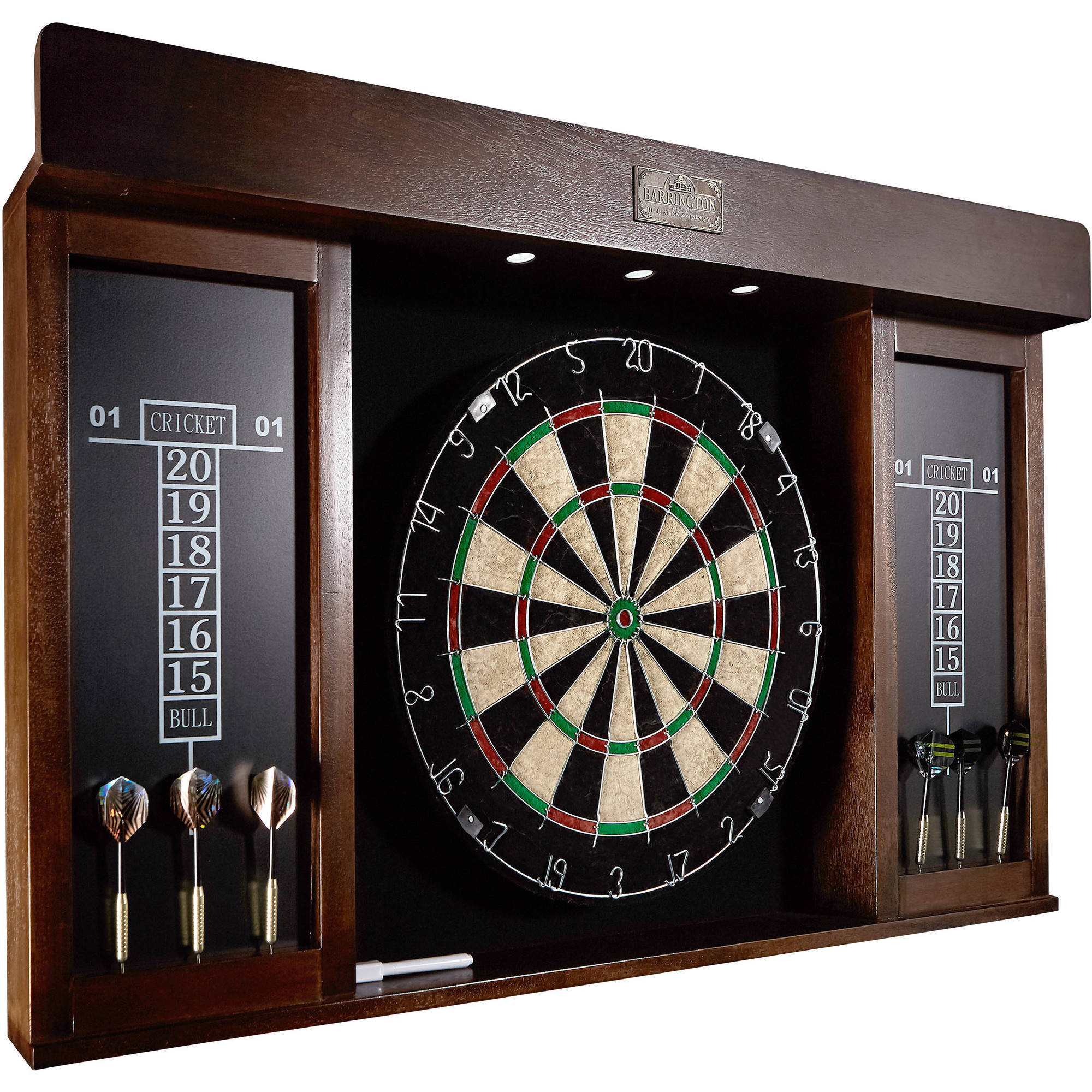 Barrington 40 inch Dartboard Cabinet with LED Lights, 40 inch x 4.375 inch x 24.625 inch - image 1 of 11