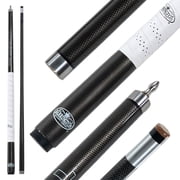 Barrington Billiards Titanium 58-inch Carbon Fiber Two-Piece Pool Cue with Quick-Release Joint and Anti-Slip Grip
