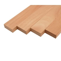 Barrington Hardwoods Okoume Lumber Board Kiln Dried /- 1/16 4 Pieces 3/4" x 2" Wood Natural