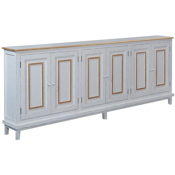 Barrington Mango Wood Sideboard with Gold Accents: Chic and Functional