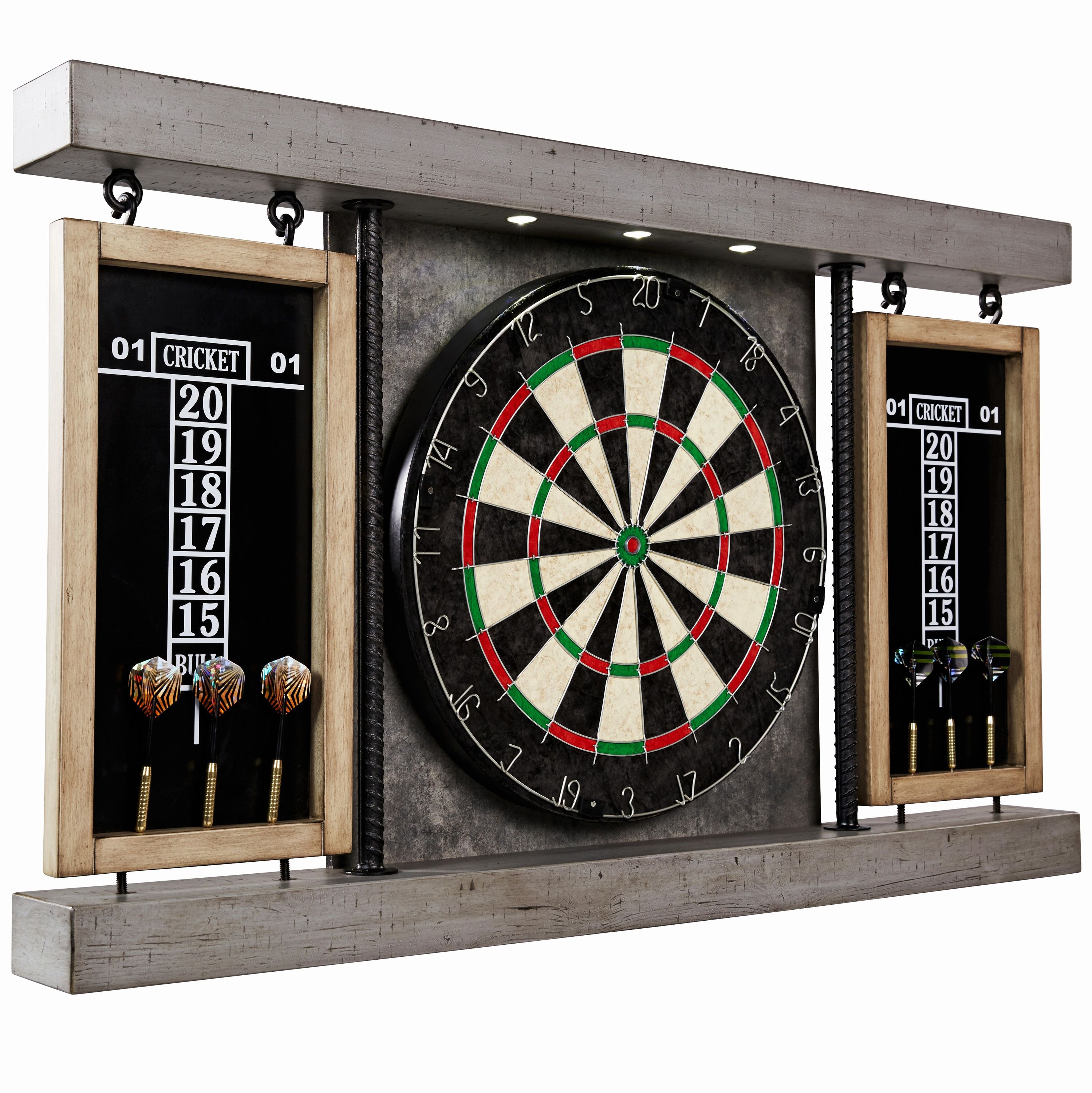 Union Jack Solid Wood Dartboard Set
