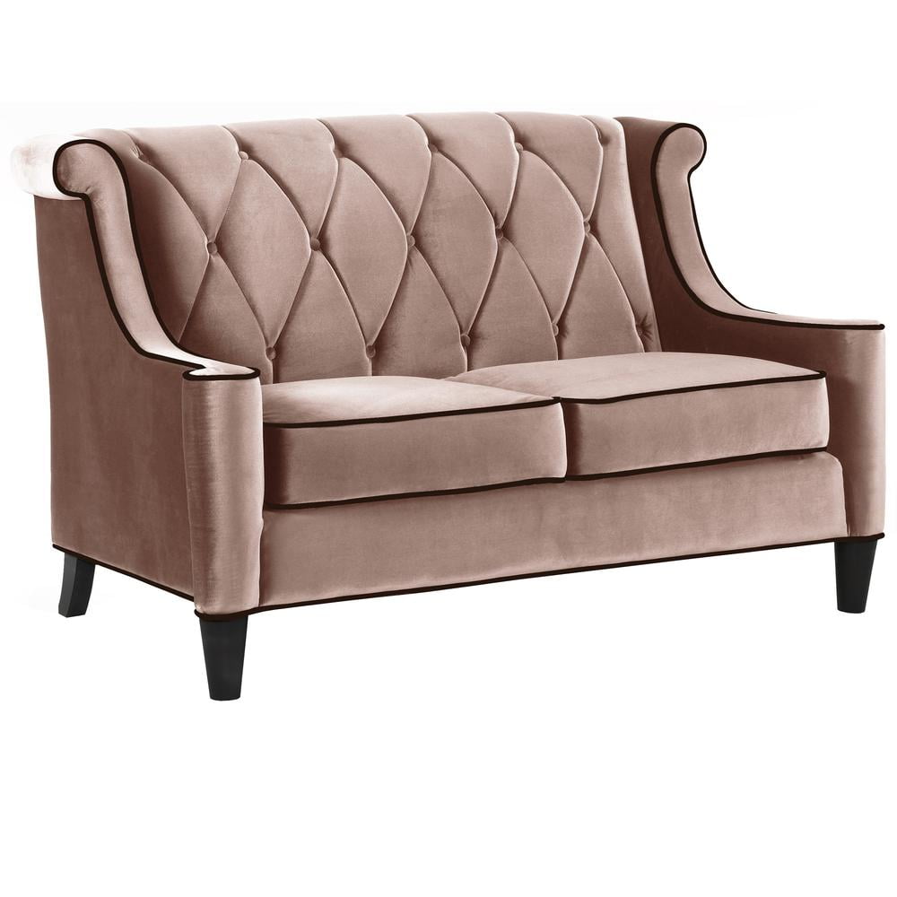 Barrister Loveseat In Caramel Velvet