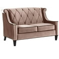 thumbnail image 1 of Barrister Loveseat In Caramel Velvet, 1 of 1