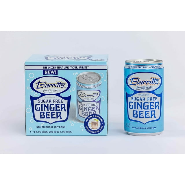 Barritt's Mixers Sugar Free Diet Ginger Beer, NonAlcoholic Soda