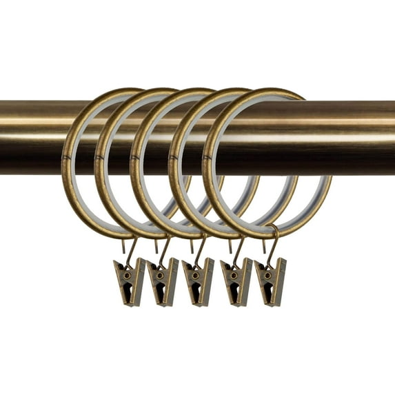 Barron 1" Dia Side Window Curtain Rod 12-20 inch long (Set of 2) - Bronze