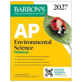 Barron's AP Prep AP Environmental Science Premium, 2027: Prep Book with 5 Practice Tests + Comprehensive Review + Online Practice, (Paperback)
