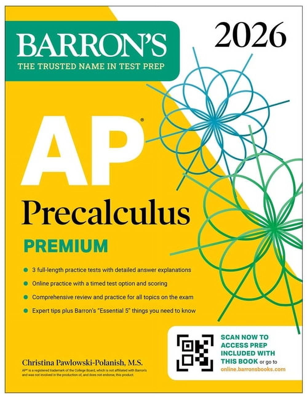 Christina Pawlowski-Polanish Barron's AP Precalculus 2026, Prep
