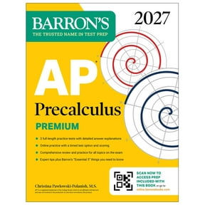 Barron's AP Prep AP Precalculus Premium, 2027: Prep Book with 3 Practice Tests + Comprehensive Review + Online Practice (Barron's AP Prep, (Paperback)