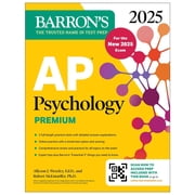 Barron's AP Prep AP Psychology Premium, 2025 Prep Book for the New 2025 Exam with 3 Practice Tests + Comprehensive Review + Online Pract, Paperback