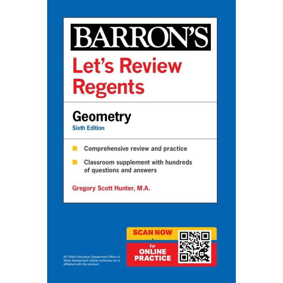 Pre-Owned Barron's New York Regents Let's Review Regents: Geometry, Sixth Edition, (Paperback)