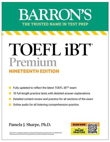 TOEFL, iBT Premium, Nineteenth Edition: Prep Book with 10 Practice