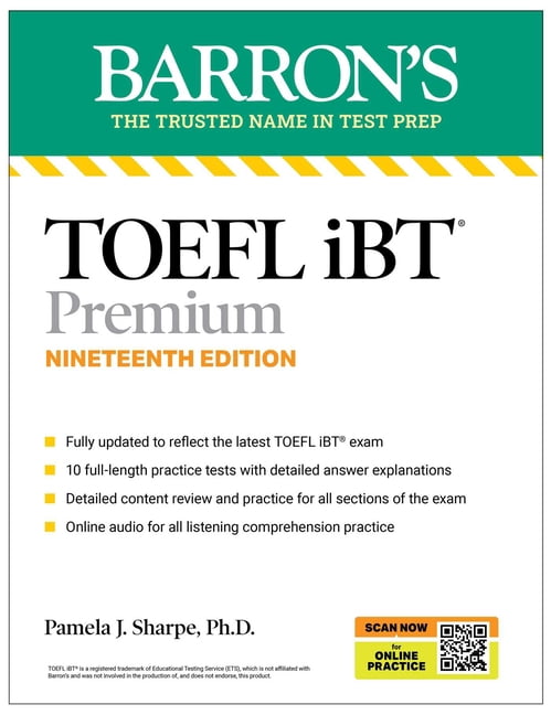 Barron's Test Prep Toefl, IBT Premium, Nineteenth Edition: Prep
