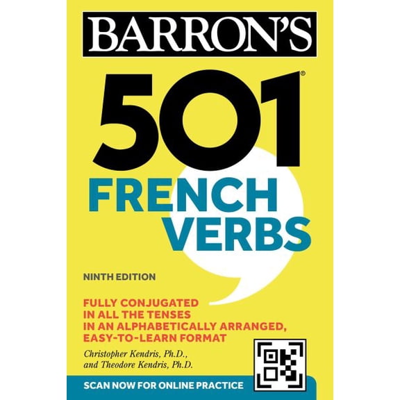 Pre-Owned Barron's 501 Verbs 501 French Verbs, Ninth Edition, (Paperback)