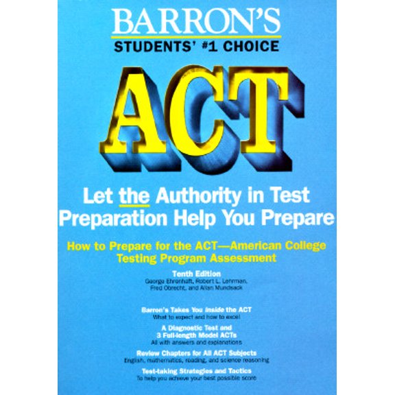 Pre-Owned Barron's ACT: How to Prepare for the ACT--American College Testing Program Assessment (Edition 10) (Paperback)