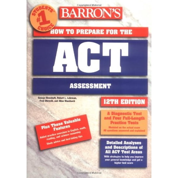 Pre-Owned How to Prepare for the ACT (Paperback) 0764113690 9780764113697