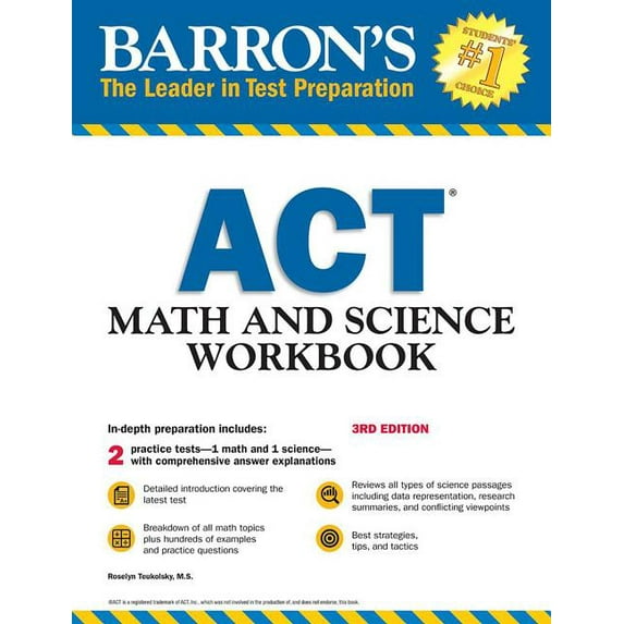 Barron's ACT Prep: ACT Math and Science Workbook (Paperback)