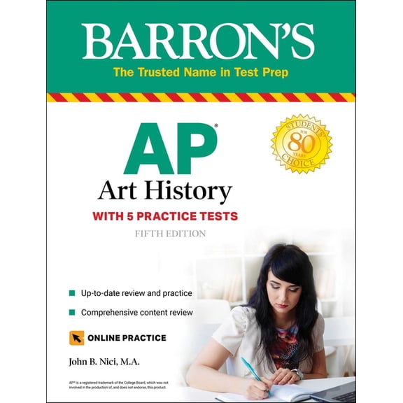 Pre-Owned Barron's AP: AP Art History: 5 Practice Tests + Comprehensive Review + Online Practice (Paperback)