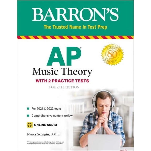 Barron's AP: AP Music Theory: 2 Practice Tests + Comprehensive Review + Online Audio (Paperback)
