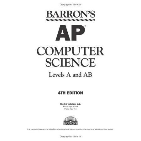 Pre-Owned Barron s AP Computer Science  Levels A and AB (Paperback) 0764137093 9780764137099