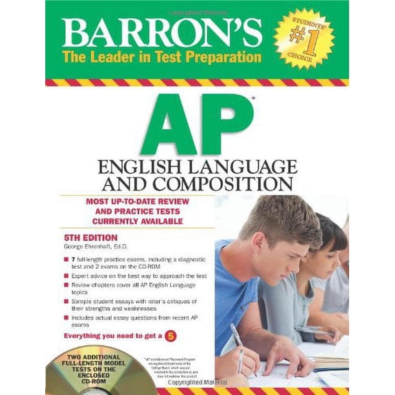 Pre-Owned Barron's AP English Language and Composition with CD-ROM (Paperback)