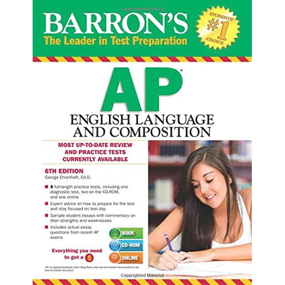Pre-Owned Barron's AP English Language and Composition with CD-ROM (Paperback)