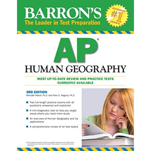 Pre-Owned Barron's AP Human Geography: Barron's AP Human Geography (Edition 3) (Paperback)