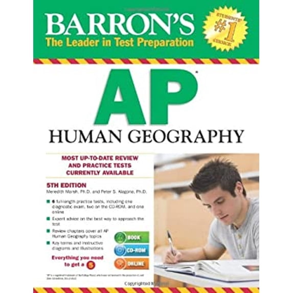 Pre-Owned Barron's AP Human Geography with CD-ROM (Paperback) 1438073909 9781438073903