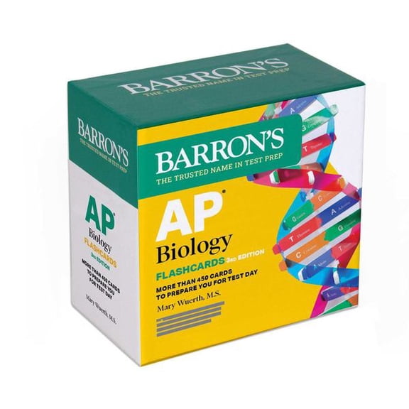 AP Biology Flashcards, Third Edition: Up-to-Date Review (Barron's AP Prep)