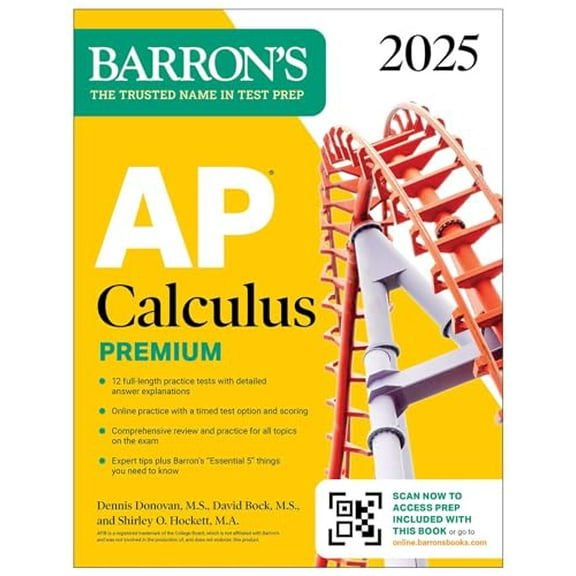 Pre-Owned AP Calculus Premium, 2024: 12 Practice Tests + Comprehensive Review + Online Practice (Paperback) 1506287832 9781506287836