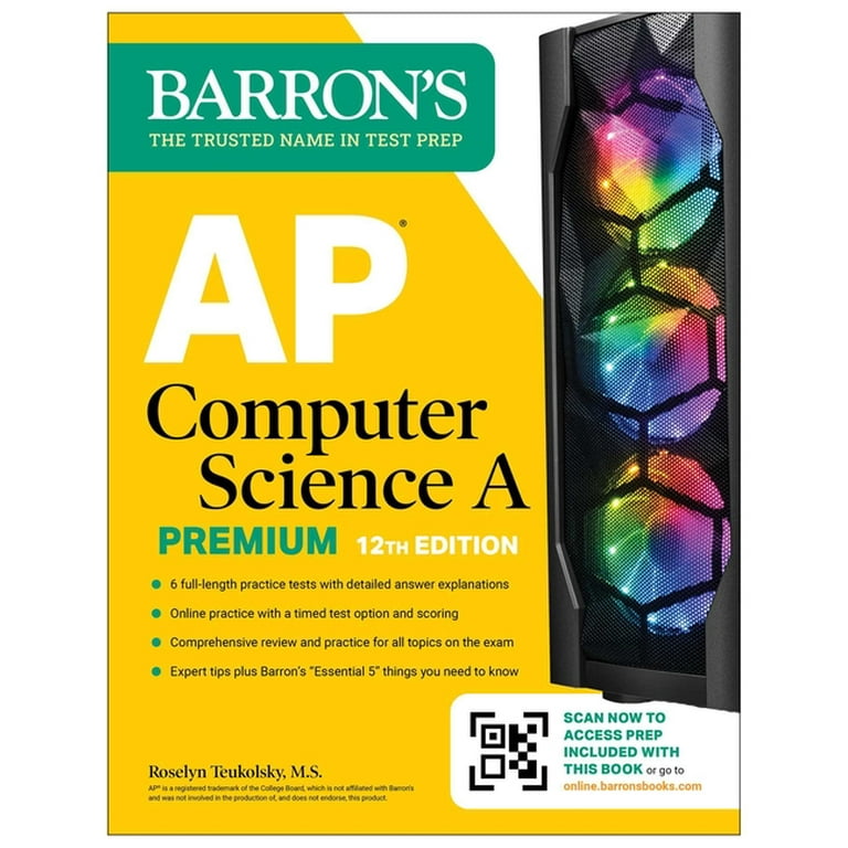 Barron&rsquo;s AP Prep AP Computer Science a Premium, 12th Edition: Prep 