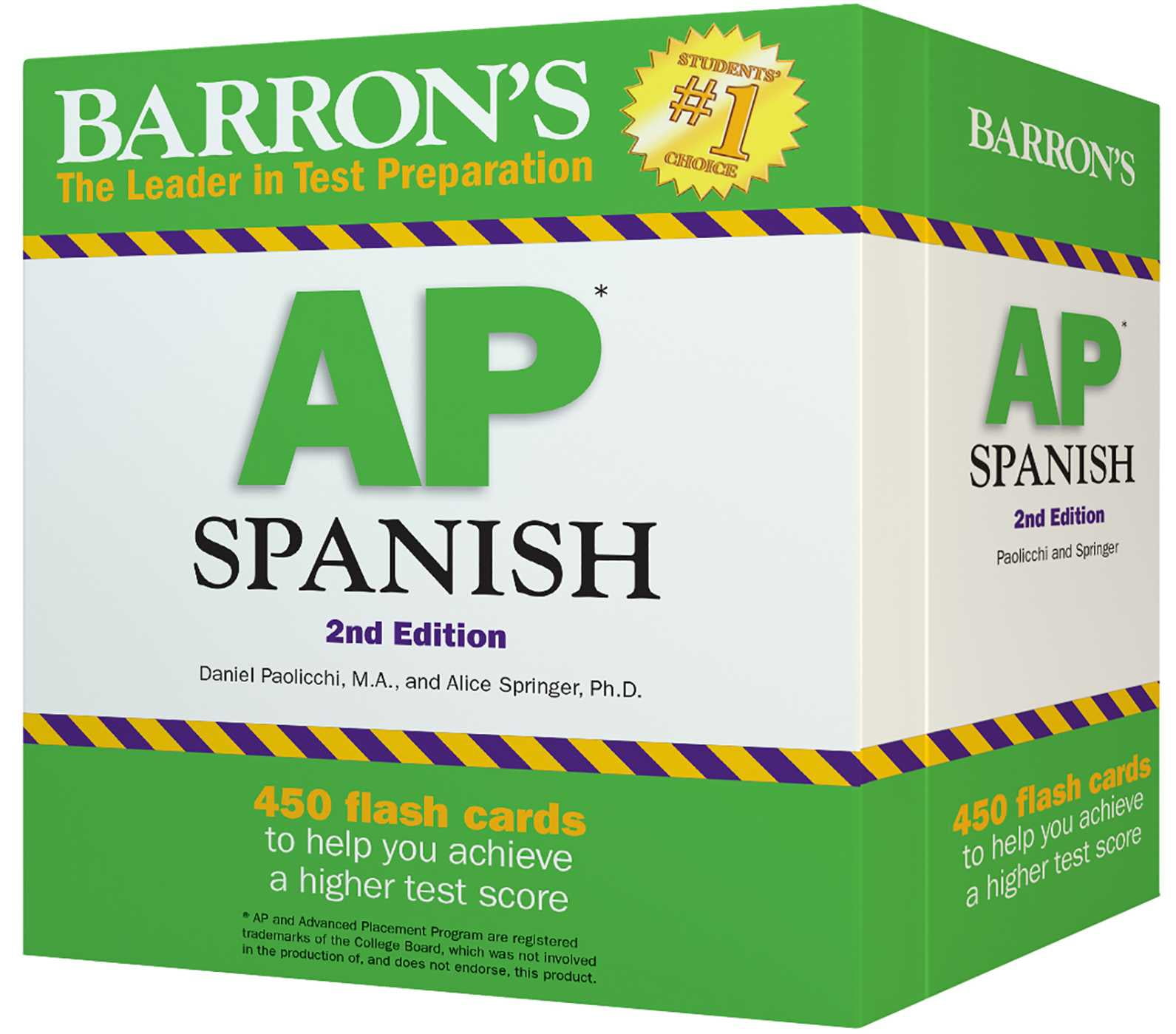 Barron's AP Prep: AP Spanish Flashcards, Second Edition: Up