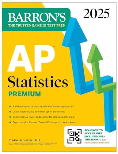 Pre-Owned Barron's AP Prep AP Statistics Premium, 2025: Prep Book with ...